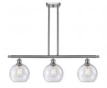 Innovations Lighting 516-3I-SN-G124-8-LED - Athens - 3 Light - 36 inch - Brushed Satin Nickel - Cord hung - Island Light