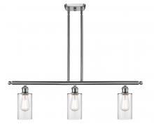 Innovations Lighting 516-3I-SN-G802-LED - Clymer - 3 Light - 36 inch - Brushed Satin Nickel - Cord hung - Island Light