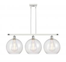 Innovations Lighting 516-3I-WPC-G124-12 - Athens - 3 Light - 38 inch - White Polished Chrome - Stem Hung - Island Light