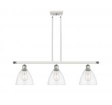 Innovations Lighting 516-3I-WPC-GBD-752-LED - Bristol - 3 Light - 36 inch - White Polished Chrome - Cord hung - Island Light