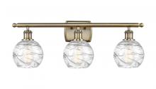 Innovations Lighting 516-3W-AB-G1213-6-LED - Athens Deco Swirl - 3 Light - 26 inch - Antique Brass - Bath Vanity Light