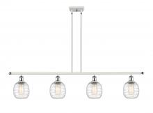 Innovations Lighting 516-4I-WPC-G1013 - Belfast - 4 Light - 48 inch - White Polished Chrome - Cord hung - Island Light