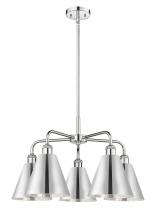 Innovations Lighting 516-5CR-PC-MBC-8-PC - Berkshire - 5 Light - 26 inch - Polished Chrome - Chandelier