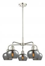 Innovations Lighting 516-5CR-PN-G93 - Fenton - 5 Light - 25 inch - Polished Nickel - Chandelier