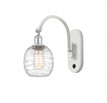 Innovations Lighting 518-1W-WPC-G1013 - Belfast - 1 Light - 6 inch - White Polished Chrome - Sconce