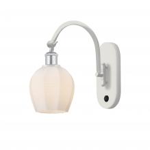 Innovations Lighting 518-1W-WPC-G461-6-LED - Norfolk - 1 Light - 6 inch - White Polished Chrome - Sconce