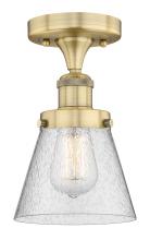 Innovations Lighting 616-1F-BB-G64 - Cone - 1 Light - 6 inch - Brushed Brass - Semi-Flush Mount