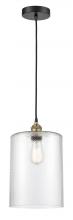 Innovations Lighting 616-1P-BAB-G112-L - Cobbleskill - 1 Light - 9 inch - Black Antique Brass - Cord hung - Mini Pendant