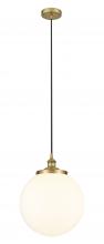 Innovations Lighting 616-1PH-BB-G201-14 - Beacon - 1 Light - 14 inch - Brushed Brass - Mini Pendant