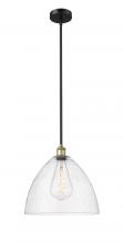 Innovations Lighting 616-1S-BAB-GBD-164-LED - Bristol - 1 Light - 16 inch - Black Antique Brass - Cord hung - Pendant