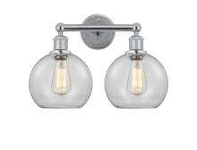 Innovations Lighting 616-2W-PC-G122-8 - Athens - 2 Light - 17 inch - Polished Chrome - Bath Vanity Light