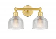 Innovations Lighting 616-2W-SG-G412 - Dayton - 2 Light - 15 inch - Satin Gold - Bath Vanity Light