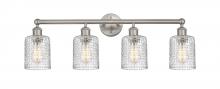 Innovations Lighting 616-4W-SN-G112C-5CL - Cobbleskill - 4 Light - 32 inch - Brushed Satin Nickel - Bath Vanity Light