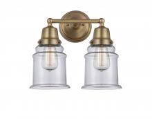 Innovations Lighting 623-2W-BB-G182 - Canton - 2 Light - 14 inch - Brushed Brass - Bath Vanity Light