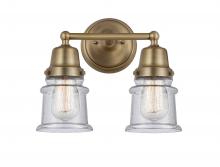 Innovations Lighting 623-2W-BB-G184S - Canton - 2 Light - 13 inch - Brushed Brass - Bath Vanity Light