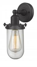 Innovations Lighting 900-1W-BK-CE231-BK-CL-LED - Centri - 1 Light - 5 inch - Matte Black - Sconce