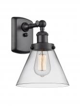  916-1W-BK-G42 - Cone - 1 Light - 8 inch - Matte Black - Sconce