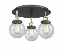 Innovations Lighting 916-3C-BAB-G204-6 - Beacon - 3 Light - 18 inch - Black Antique Brass - Flush Mount