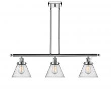  916-3I-PC-G44-LED - Cone - 3 Light - 36 inch - Polished Chrome - Stem Hung - Island Light