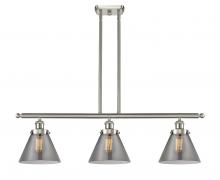 Innovations Lighting 916-3I-SN-G43 - Cone - 3 Light - 36 inch - Brushed Satin Nickel - Stem Hung - Island Light