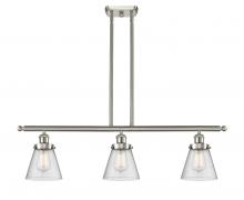 Innovations Lighting 916-3I-SN-G64-LED - Cone - 3 Light - 36 inch - Brushed Satin Nickel - Stem Hung - Island Light