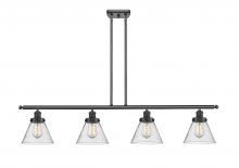 Innovations Lighting 916-4I-BK-G44-LED - Cone - 4 Light - 48 inch - Matte Black - Stem Hung - Island Light