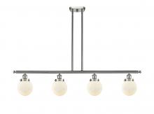 Innovations Lighting 916-4I-SN-G201-6 - Beacon - 4 Light - 48 inch - Brushed Satin Nickel - Stem Hung - Island Light