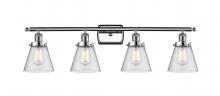 Innovations Lighting 916-4W-PC-G64-LED - Cone - 4 Light - 36 inch - Polished Chrome - Bath Vanity Light