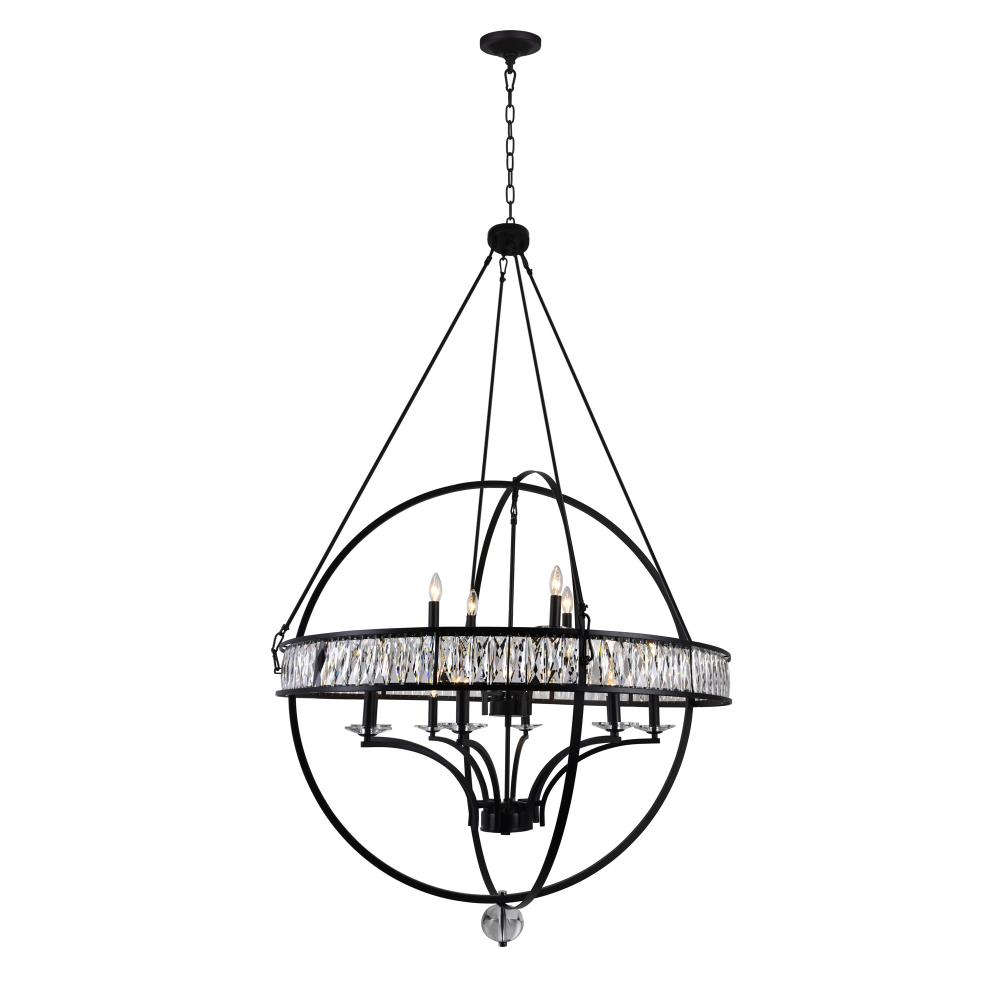 Arkansas 12 Light Chandelier With Black Finish