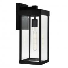 CWI Lighting 1695W7-1-101 - Windsor 1 Light Black Outdoor Wall Light