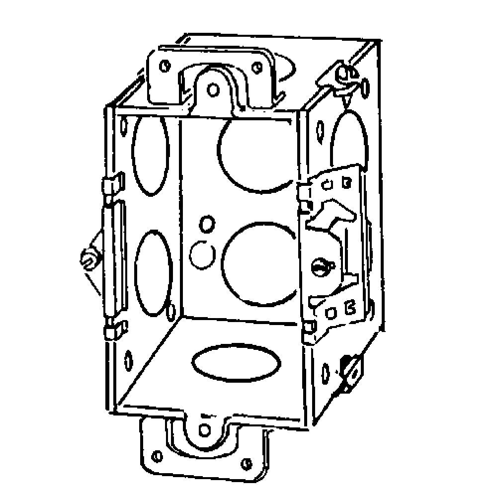 BX SQ CRNR SW 3X2X2  PLSTR EARS LOCKBX