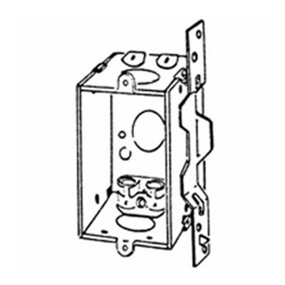 BX SQ SW 3X2X2-1/2 PLN VERT BRCKT CL13