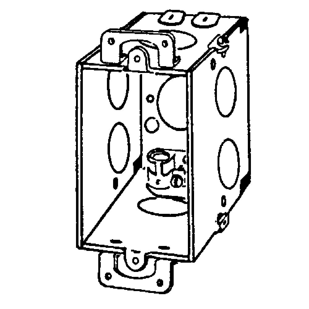 BX SQ CRNR SW 3X2X2-3/4  PLSTR EARS CL13