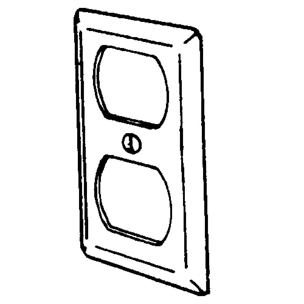 CVR HANDY BX 4-1/8X 2-3/8 DPLX RECPT