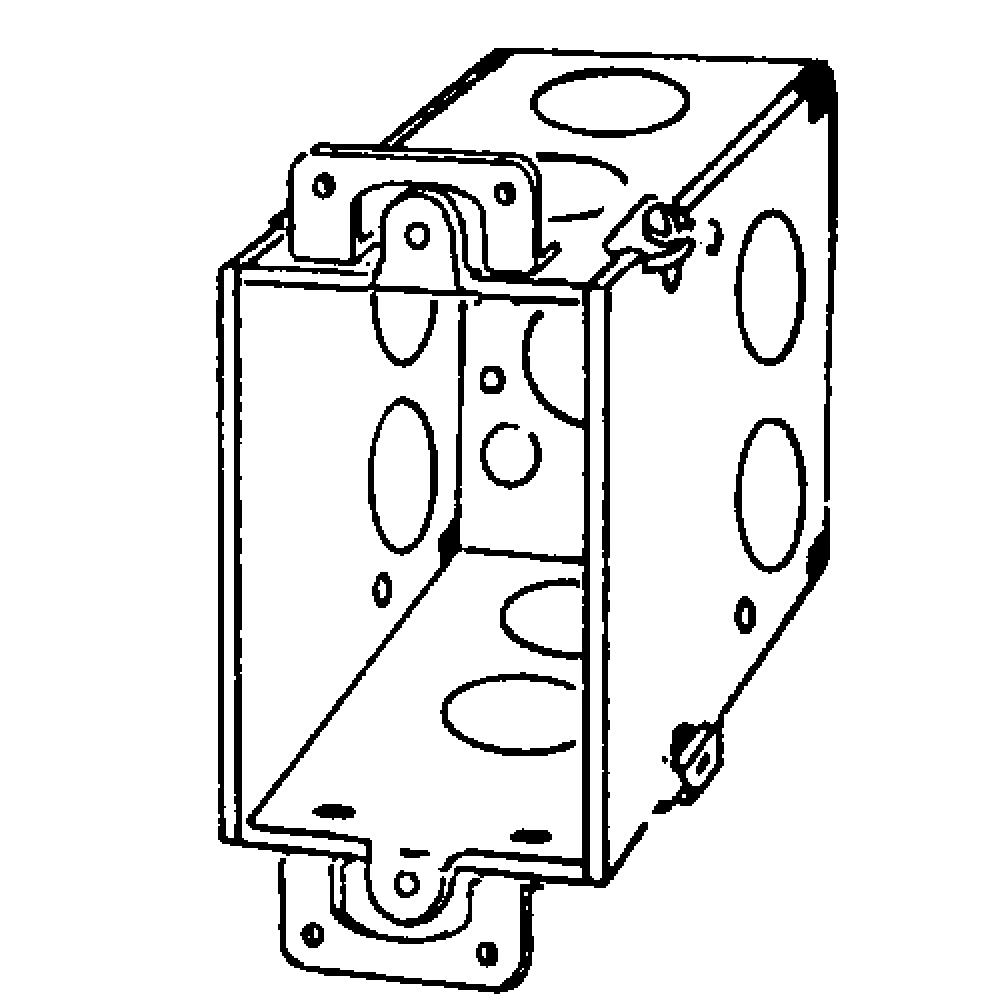 BX SQ CRNR SW 3X2X3-1/2 PLSTR EARS