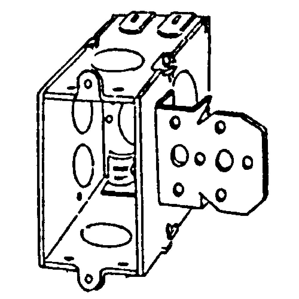 BX SQ CRNR SW 3X2X3-1/2 NL BRCKT