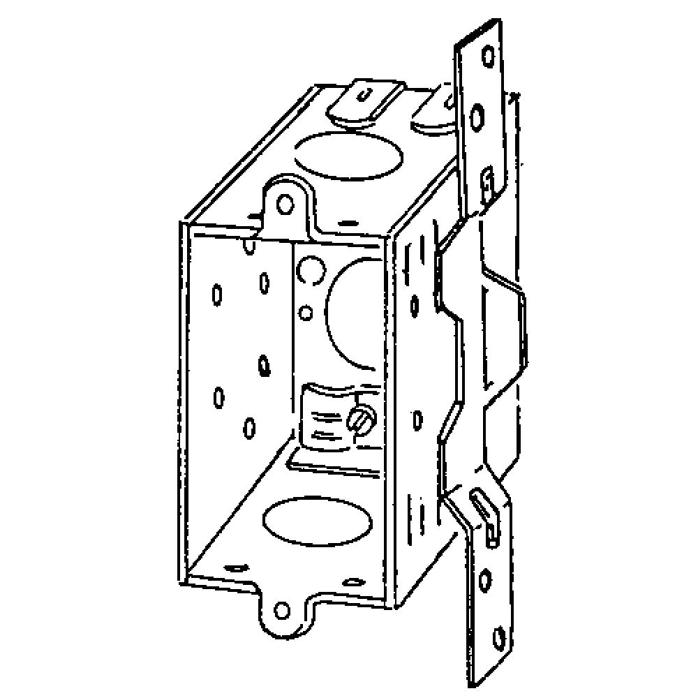 BX SQ CRNR SW 3X2X2-1/2 VERT BRCKT NMCBL