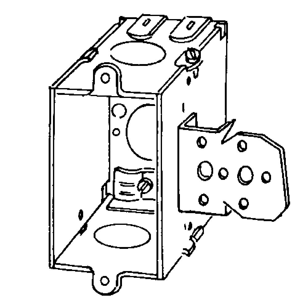 BX SQ CRNR SW 3X2X2-1/2 NL BRCKT SET 1/2