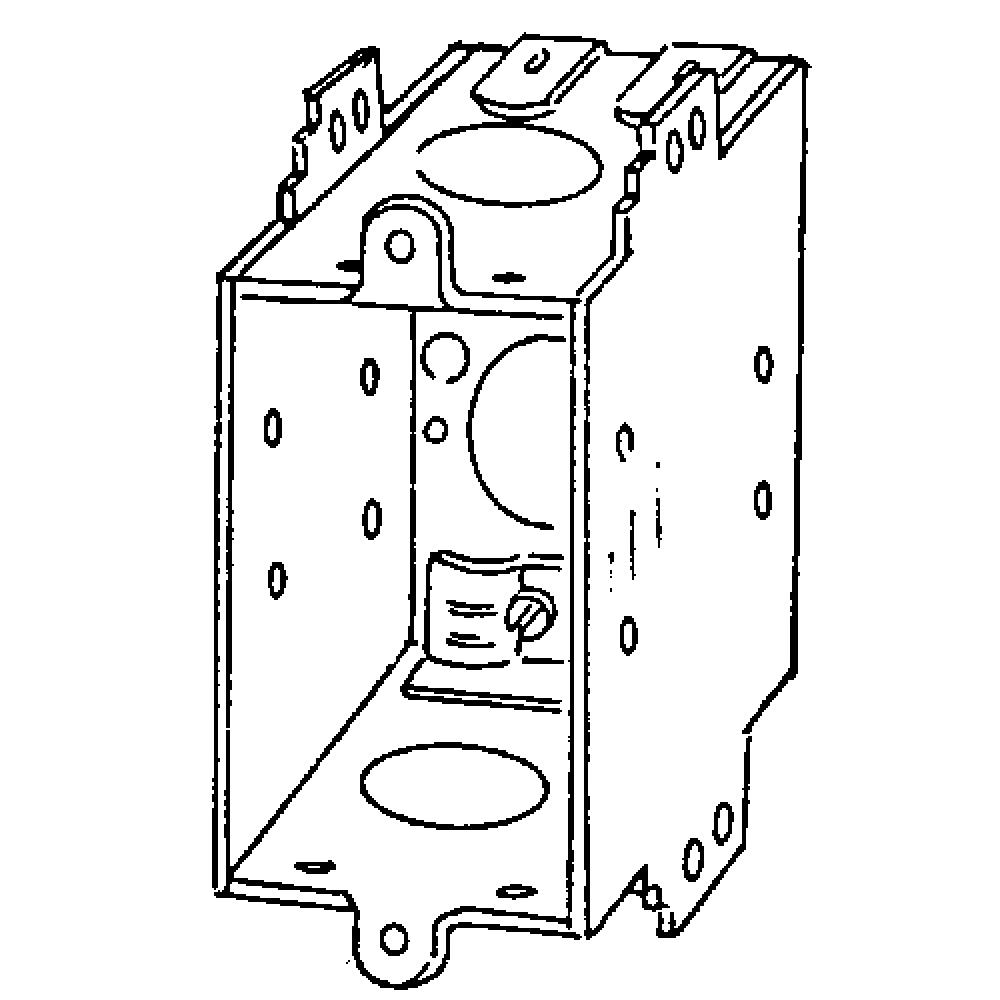 BX SQ CRNR SW 3X2X2-1/2 EXT NL BRCKT