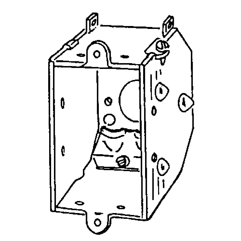 BOX 3 X 2 X 2-1/4 BVLD SW EXT NL BRCKT
