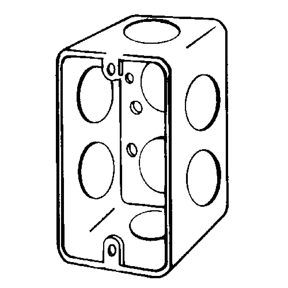 BX HANDY 4X2-1/8 1-7/8 DP DRAWN 3/4 KOS