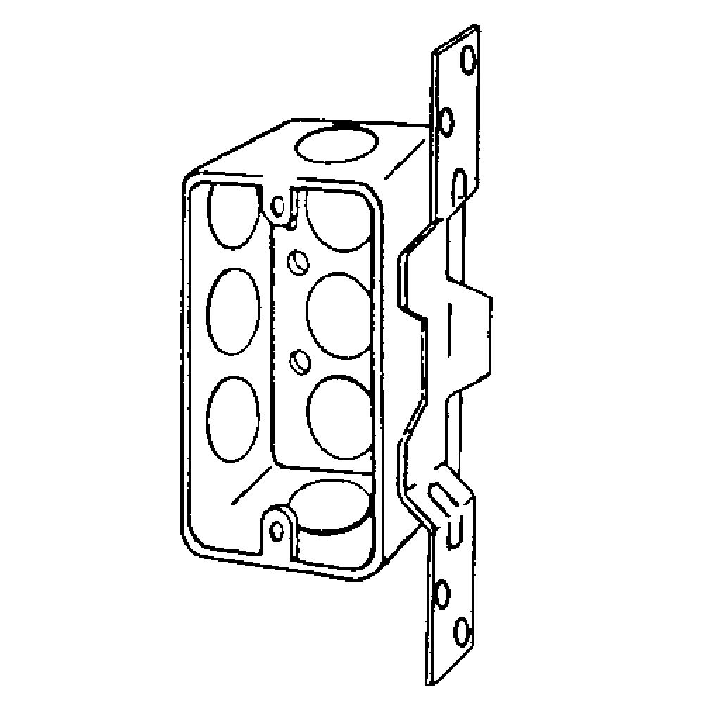 BX HNDY 4X2-1/8 1-7/8 DP DRWN VERT BRCKT