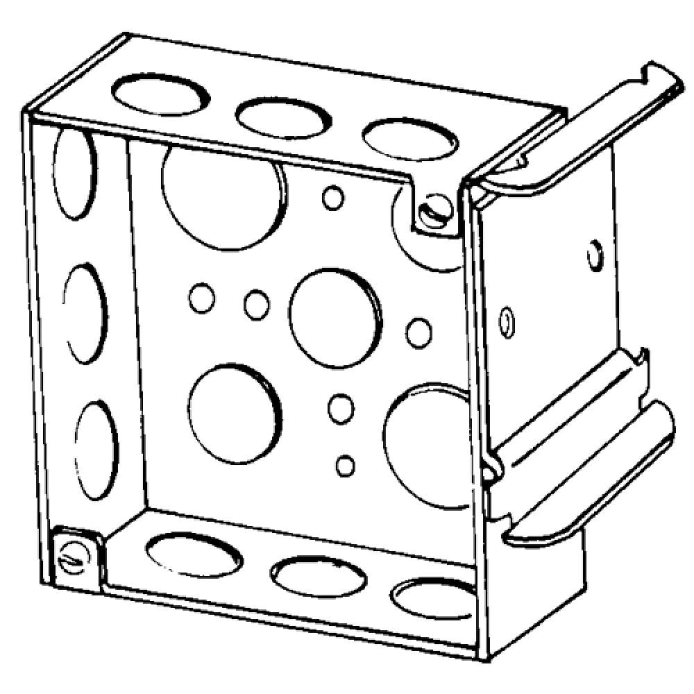 BX 4" SQ 1-12 DEEP  2-1/2 MTL STUD KOS