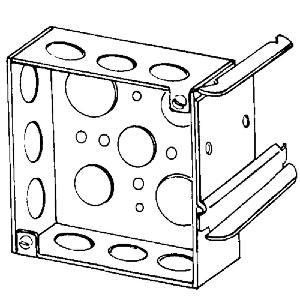 BX 4" SQ 1-12 DEEP  3-5/8 MTL STUD KOS