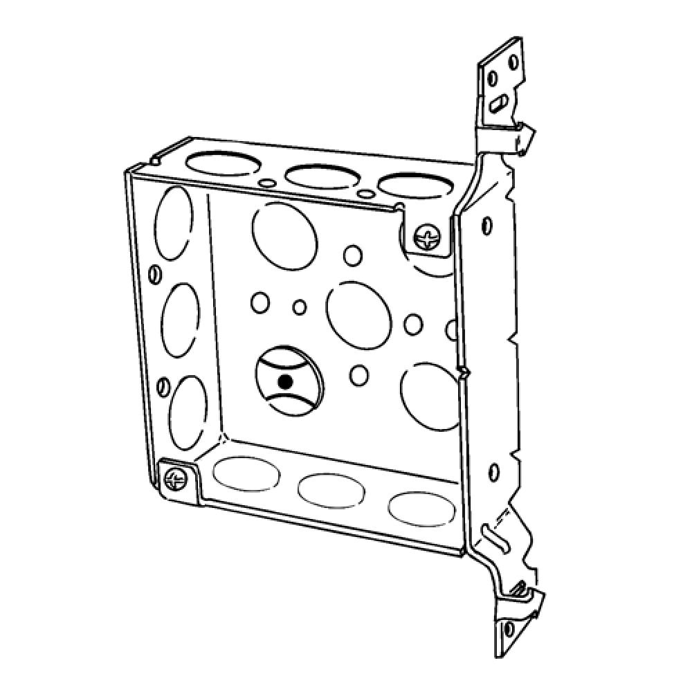 4  SQ BOX W/AB BRACKET SIDE