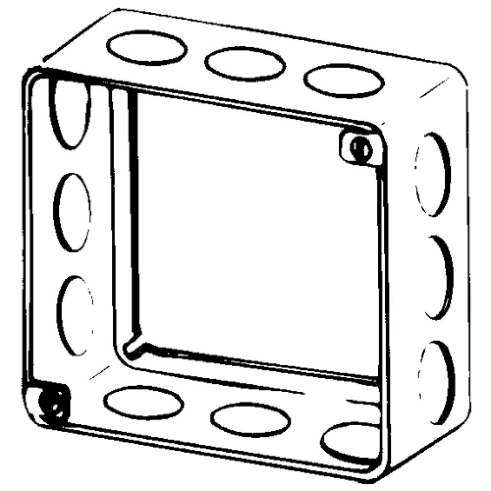 RING EXT 4 IN SQ DRAWN 1/2 IN KOS