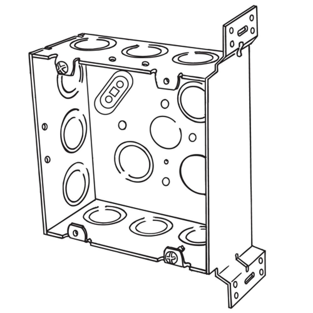 BX 4-11/16 2-1/8 DP ECNTRC KO VERT BRKT