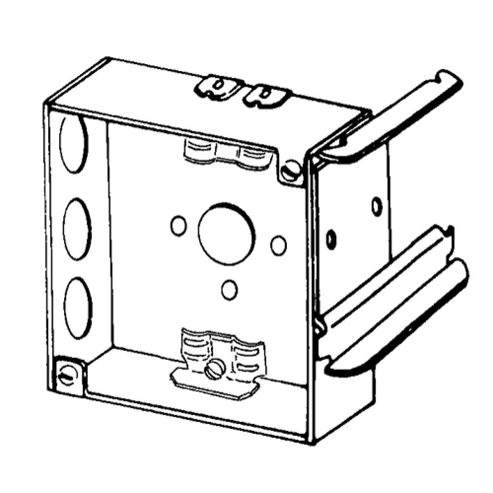 4 IN SQ 1-1/2 DP BOX STUD BRKT