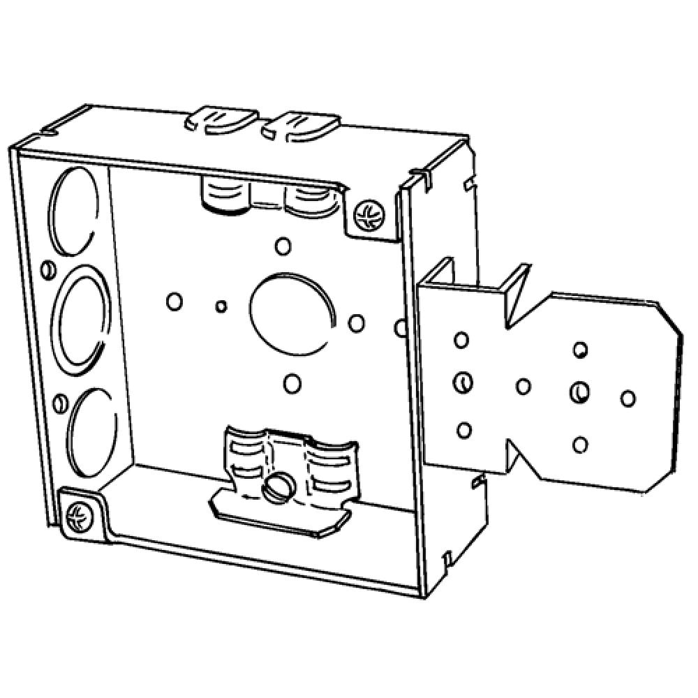 BOX 4 IN SQ 1-1/2 DEEP CL26 NL BRCKT