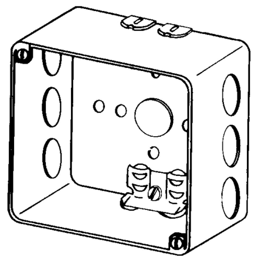 BX 4 IN SQ 2-1/8 DEEP DRAWN NL HOLES